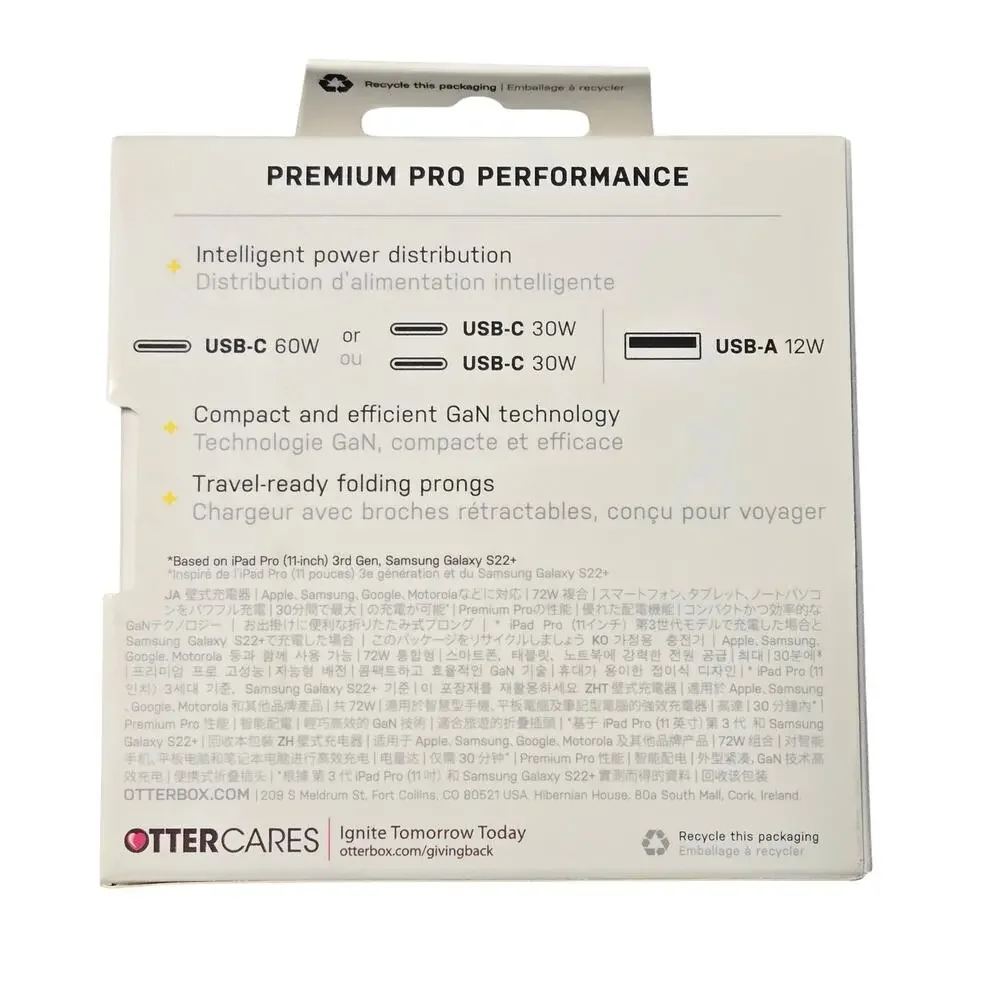 Otter Box Premium Pro 72W Combined Wall Charger